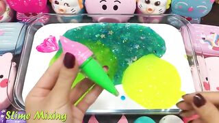 PIG Slime ! Mixing Random Things into GLOSSY Slime ! Slime Smoothie Satisfying Slime Videos #194