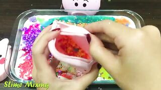 PIG Slime ! Mixing Random Things into GLOSSY Slime ! Slime Smoothie Satisfying Slime Videos #194