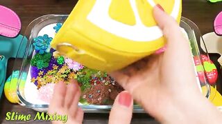 Mixing Random Things into GLOSSY Slime ! Slime Smoothie ! Satisfying Slime Videos #193