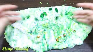 Series Green Frog Slime ! Mixing Random Things into GLOSSY Slime! Satisfying Slime Videos #192