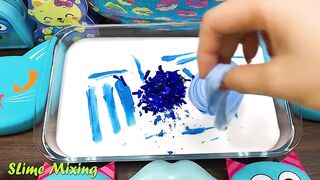 Series Blue Slime ! Mixing Random Things into GLOSSY Slime! Satisfying Slime Videos #189