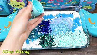 Series Blue Slime ! Mixing Random Things into GLOSSY Slime! Satisfying Slime Videos #189