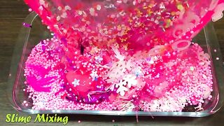 Series Pink Slime! Mixing Random Things into CLEAR Slime ! Satisfying Slime Videos #181