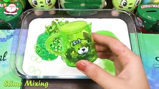 GREEN Slime ! Mixing Random Things into GLOSSY Slime ! SlimeSmoothie ! Satisfying Slime Videos #176