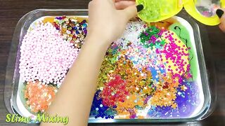 Mixing Random Things into GLOSSY Slime ! SlimeSmoothie ! Satisfying Slime Videos #175