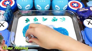 BLUE Slime ! Mixing Random Things into GLOSSY Slime ! SlimeSmoothie ! Satisfying Slime Videos #168