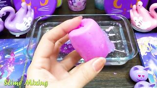 Series Purple Slime ! Mixing Random Things into CLEAR Slime! Satisfying Slime Videos #167