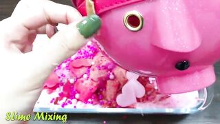Series PINK Slime! Mixing Random Things into GLOSSY Slime ! Satisfying Slime Videos #165