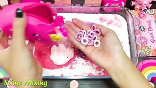 PINK Slime ! Mixing Random Things into GLOSSY Slime ! SlimeSmoothie ! Satisfying Slime Videos #163