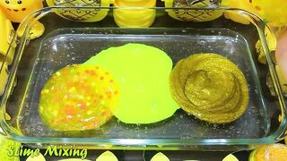 Series Yellow PIKACHU Slime ! Mixing Random Things into CLEAR Slime! Satisfying Slime Videos #158