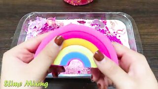 Series PINK Slime ! Mixing Random Things into GLOSSY Slime! Satisfying Slime Videos #149