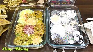 Gold vs Sliver ! Mixing Random Things into CLEAR Slime ! Satisfying Slime Videos #148