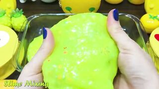 Series YELLOW Slime ! Mixing Random Things into GLOSSY Slime! Satisfying Slime Videos #145