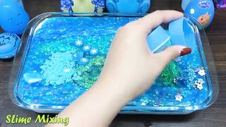 Series BLUE Slime ! Mixing Random Things into GLOSSY Slime! Satisfying Slime Videos #142