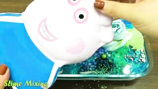 Series BLUE Slime ! Mixing Random Things into GLOSSY Slime! Satisfying Slime Videos #142