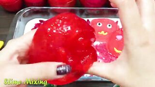 Series RED APPLE Slime ! Mixing Random Things into GLOSSY Slime! Satisfying Slime Videos #128