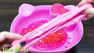 Series PINK Hello Kitty Slime ! Mixing Random Things into CLEAR Slime! Satisfying Slime Videos #127