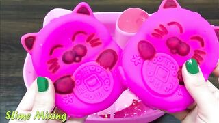 Series PINK Hello Kitty Slime ! Mixing Random Things into CLEAR Slime! Satisfying Slime Videos #127