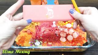 Series ORANGE CARRROT Slime ! Mixing Random Things into CLEAR Slime! Satisfying Slime Videos #125