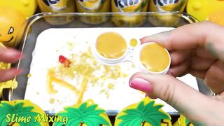Series YELLOW FANTA Slime ! Mixing Random Things into GLOSSY Slime! Satisfying Slime Videos #119