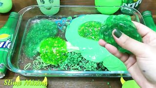 Series GREEN SPRITE Slime ! Mixing Random Things into CLEAR Slime ! Satisfying Slime Videos #117