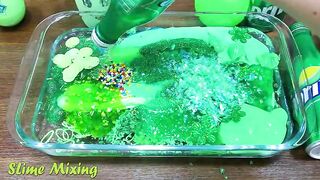 Series GREEN SPRITE Slime ! Mixing Random Things into CLEAR Slime ! Satisfying Slime Videos #117