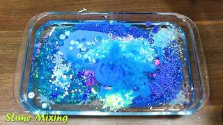 Series BLUE FANTA Slime ! Mixing Random Things into CLEAR Slime! Satisfying Slime Videos #115