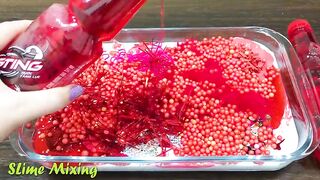 Series RED STING Slime ! Mixing Random Things into GLOSSY Slime! Satisfying Slime Videos #113