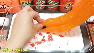 Series ORANGE MIRINDA Slime ! Mixing Random Things into GLOSSY Slime! Satisfying Slime Videos #111