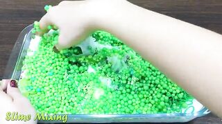 Series GREEN SPRITE Slime ! Mixing Random Things into GLOSSY Slime ! Satisfying Slime Videos #110