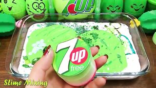 Series Green 7UP Slime ! Mixing Random Things into GLOSSY Slime ! Satisfying Slime Videos #108