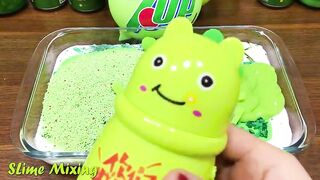 Series Green 7UP Slime ! Mixing Random Things into GLOSSY Slime ! Satisfying Slime Videos #108