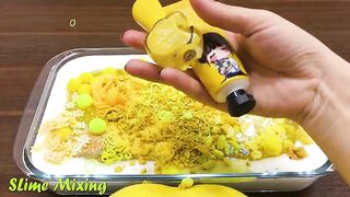 Series YELLOW LIPTON Slime ! Mixing Random Things into GLOSSY Slime! Satisfying Slime Videos #107