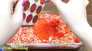 Series ORANGE FANTA Slime ! Mixing Random Things into CLEAR Slime! Satisfying Slime Videos #103