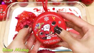 Series RED HELLO KITTY Slime ! Mixing Random Things into GLOSSY Slime! Satisfying Slime Videos #103