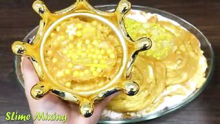 BEST GOLD SLIME! Mixing Makeup vs Store Bought Slime into Fluffy Slime! Satisfying Slime Videos #101