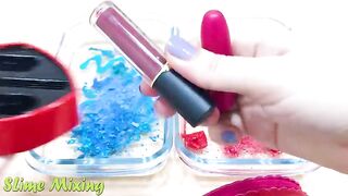 Blue vs Red ! Mixing Makeup Eyeshadow into Clear Slime! Special Series #161 Satisfying Slime