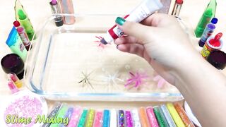 Mixing Makeup and Glitter into Clear Slime! Slime Mixing - Satisfying Slime Videos #156