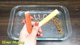 Halloween Slime - Mixing Random Things into Clear Slime | Slimesmoothie Satisfying Slime Videos #149