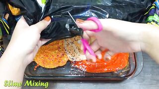 Halloween Slime - Mixing Random Things into Clear Slime | Slimesmoothie Satisfying Slime Videos #149