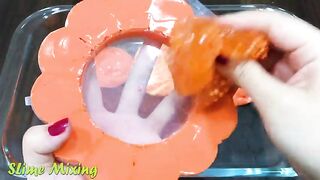 Halloween Orange Slime | Mixing Random Things into Slime | Slimesmoothie Satisfying Slime Videos 146