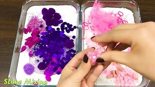 PURPLE vs PINK | ELSA and UNICORN | Special Series #40 Mixing Random Things into GLOSSY Slime