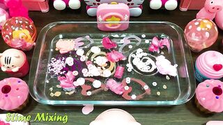 Special Series #3 PINK Satisfying Slime Video | Mixing Random Things into Clear Slime | Slime Mixing