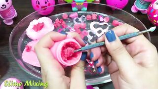 Special Series #2 PINK Satisfying Slime Video | Mixing Random Things into Clear Slime - Slime Mixing