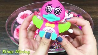 Special Series #2 PINK Satisfying Slime Video | Mixing Random Things into Clear Slime - Slime Mixing