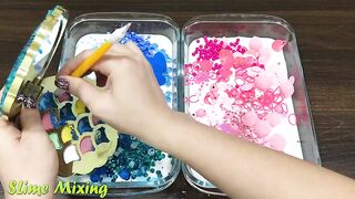 Special Series #35 Pink vs Blue | Peppa Pig and Donald Duck ! Mixing Random Things into GLOSSY Slime