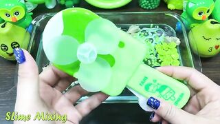 Special Series GREEN ! Mixing Random Things into CLEAR Slime ! Satisfying Slime Video - Slime Mixing