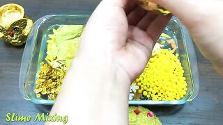 Slime Mixing | Special Series GOLD Satisfying Slime Video | Mixing Random Things into CLEAR Slime