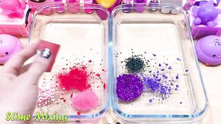 Special Series #26 PURPLE vs PINK | Mixing Random Things into Clear Slime ! Satisfying Slime Videos