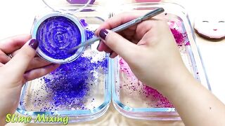 Special Series #24 PURPLE vs PINK | Mixing Makeup Eyeshadow into Clear Slime! Satisfying Slime Video